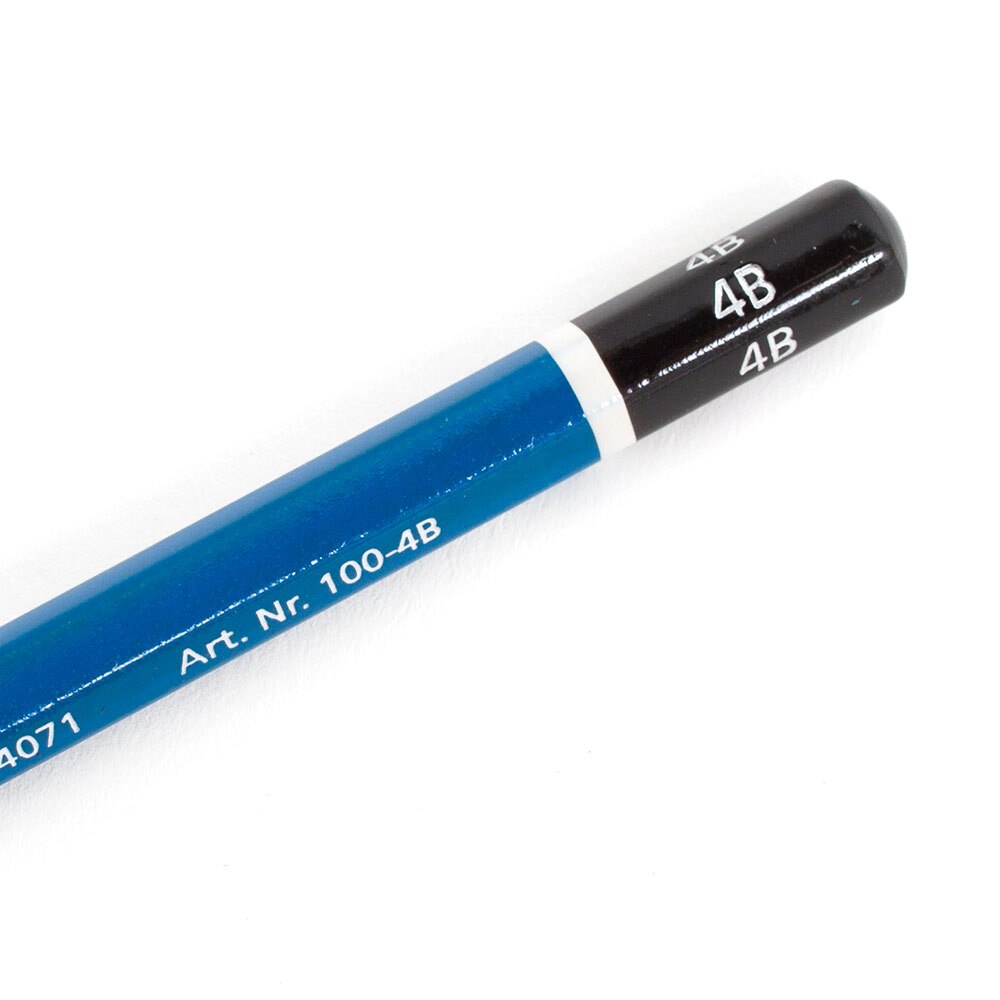 Staedtler, Blue, Pencils, Art & School, Lumograph, Graphite, 41871, 4B